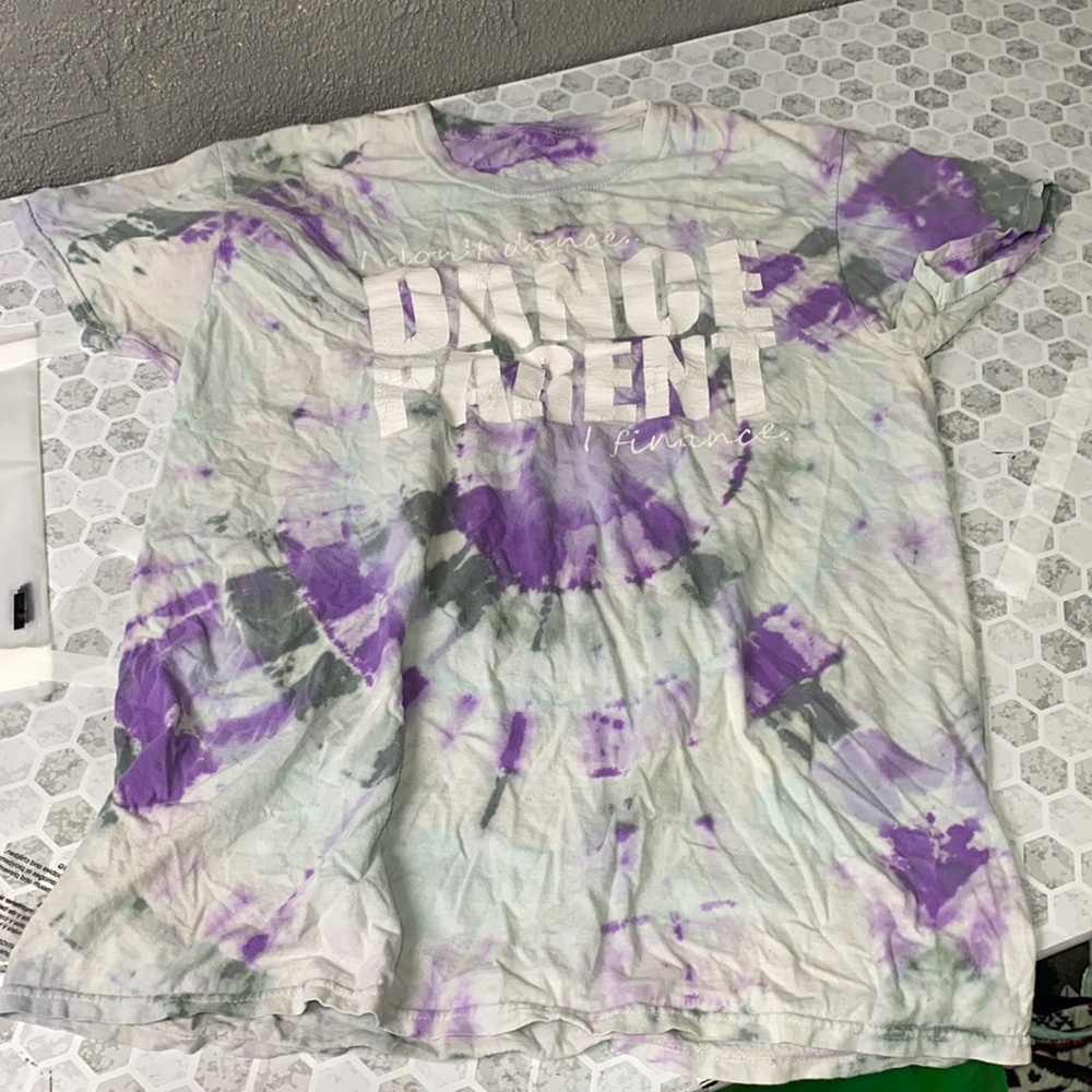 Large I Don’t Dance I Finance Dance Parent Tye Dye Short Sleeve T Shirt